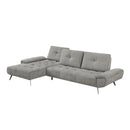  Manufacturer Color_Dove Grey -- 8400DVG*2LC2R 2 pc Sectional with Left Chaise and Dual-position Backs for Adjustable Seat Depth IMAGE 6