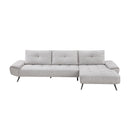  Manufacturer Color_Light Grey -- 8400LTG*22LRC 2 pc Sectional with Right Chaise and Dual-position Backs for Adjustable Seat Depth IMAGE 1