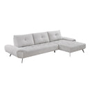  Manufacturer Color_Light Grey -- 8400LTG*22LRC 2 pc Sectional with Right Chaise and Dual-position Backs for Adjustable Seat Depth IMAGE 2
