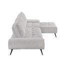  Manufacturer Color_Light Grey -- 8400LTG*22LRC 2 pc Sectional with Right Chaise and Dual-position Backs for Adjustable Seat Depth IMAGE 3