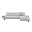 Manufacturer Color_Light Grey -- 8400LTG*22LRC 2 pc Sectional with Right Chaise and Dual-position Backs for Adjustable Seat Depth IMAGE 5