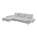 Manufacturer Color_Light Grey -- 8400LTG*2LC2R 2 pc Sectional with Left Chaise and Dual-position Backs for Adjustable Seat Depth IMAGE 11
