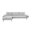 Manufacturer Color_Light Grey -- 8400LTG*2LC2R 2 pc Sectional with Left Chaise and Dual-position Backs for Adjustable Seat Depth IMAGE 1