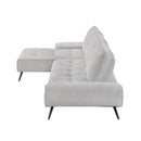  Manufacturer Color_Light Grey -- 8400LTG*2LC2R 2 pc Sectional with Left Chaise and Dual-position Backs for Adjustable Seat Depth IMAGE 3