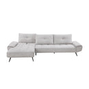  Manufacturer Color_Light Grey -- 8400LTG*2LC2R 2 pc Sectional with Left Chaise and Dual-position Backs for Adjustable Seat Depth IMAGE 5
