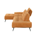  Manufacturer Color_Orange -- 8400RNG*2LC2R 2 pc Sectional with Left Chaise and Dual-position Backs for Adjustable Seat Depth IMAGE 7