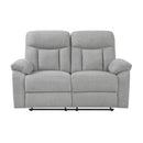  Homelegance Jules 8440GRY-2 Double Reclining Love Seat IMAGE 1
