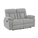  Homelegance Jules 8440GRY-2 Double Reclining Love Seat IMAGE 2