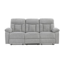 Homelegance Jules 8440GRY-3 Double Reclining Sofa IMAGE 1