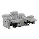  Homelegance Jules 8440GRY-3 Double Reclining Sofa IMAGE 4