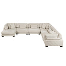  Manufacturer Color_Beige -- Homelegance Traverse Fabric 6 pc Sectional IMAGE 4