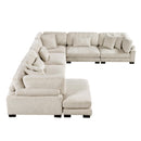  Manufacturer Color_Beige -- Homelegance Traverse Fabric 6 pc Sectional IMAGE 6