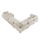  Manufacturer Color_Beige -- Homelegance Traverse Fabric 6 pc Sectional IMAGE 7
