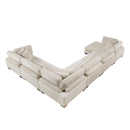  Manufacturer Color_Beige -- Homelegance Traverse Fabric 6 pc Sectional IMAGE 8