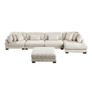  Homelegance Traverse 8555BE*CR2ACVCOT 5 pc Modular Sectional with Reversible Chaise and Ottoman IMAGE 1