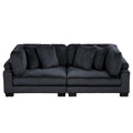  Manufacturer Color_Black -- Traverse 8555BK-2* Love Seat IMAGE 1