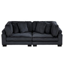  Manufacturer Color_Black -- Traverse 8555BK-2* Love Seat IMAGE 1