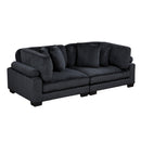  Manufacturer Color_Black -- Traverse 8555BK-2* Love Seat IMAGE 2