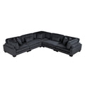  Manufacturer Color_Black -- Traverse 8555BK*2AC3CR 5 pc Modular Sectional IMAGE 1