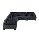  Manufacturer Color_Black -- Traverse 8555BK*2AC3CR 5 pc Modular Sectional IMAGE 2