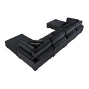  Manufacturer Color_Black -- Traverse 8555BK*2CR2AC2OT 6 pc Modular Sectional with Ottomans IMAGE 4