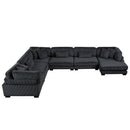  Manufacturer Color_Black -- Traverse 8555BK*2CR3ACVC 6 pc Modular Sectional with Reversible Chaise IMAGE 3