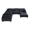  Manufacturer Color_Black -- Traverse 8555BK*3CR2ACOT 6 pc Modular Sectional with Ottoman IMAGE 3