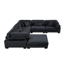  Manufacturer Color_Black -- Traverse 8555BK*3CR2ACOT 6 pc Modular Sectional with Ottoman IMAGE 6