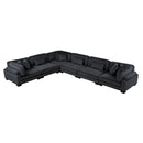  Manufacturer Color_Black -- Traverse 8555BK*3CR3AC 6 pc Modular Sectional IMAGE 2