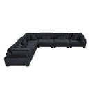  Manufacturer Color_Black -- Traverse 8555BK*3CR3AC 6 pc Modular Sectional IMAGE 4
