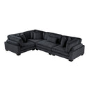  Homelegance Traverse 8555BK*3CRAC 4 pc Modular Sectional IMAGE 2