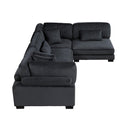  Manufacturer Color_Black -- Traverse 8555BK*4SC 4 pc Modular Sectional IMAGE 5