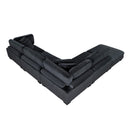  Manufacturer Color_Black -- Traverse 8555BK*5OT 5 pc Modular Sectional with Ottoman IMAGE 8