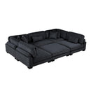  Manufacturer Color_Black -- Traverse 8555BK*6OT 6 pc Modular Sectional with Ottoman IMAGE 7