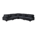  Manufacturer Color_Black -- Traverse 8555BK*5SC 5 pc Modular Sectional IMAGE 1