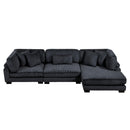  Homelegance Traverse 8555BK*CRACVC 3 pc Modular Sectional with Reversible Chaise IMAGE 3
