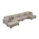  Homelegance Traverse 8555GB*2AC2VC 4 pc Modular Sectional with Reversible Chaise IMAGE 1