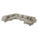  Manufacturer Color_Taupe -- Traverse 8555GB*2CR3ACVC 6 pc Modular Sectional with Reversible Chaise IMAGE 1