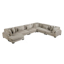  Manufacturer Color_Taupe -- Traverse 8555GB*2CR3ACVC 6 pc Modular Sectional with Reversible Chaise IMAGE 2
