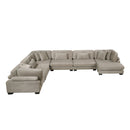 Manufacturer Color_Taupe -- Traverse 8555GB*2CR3ACVC 6 pc Modular Sectional with Reversible Chaise IMAGE 3