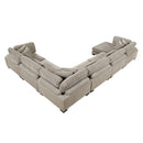  Manufacturer Color_Taupe -- Traverse 8555GB*2CR3ACVC 6 pc Modular Sectional with Reversible Chaise IMAGE 8