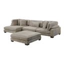  Homelegance Traverse 8555GB*CRACVCOT 4 pc Modular Sectional with Reversible Chaise and Ottoman IMAGE 2