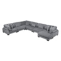  Manufacturer Color_Grey -- Traverse 8555GY*2CR3ACVC 6 pc Modular Sectional with Reversible Chaise IMAGE 1