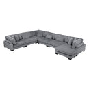  Manufacturer Color_Grey -- Traverse 8555GY*2CR3ACVC 6 pc Modular Sectional with Reversible Chaise IMAGE 1