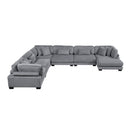  Manufacturer Color_Grey -- Traverse 8555GY*2CR3ACVC 6 pc Modular Sectional with Reversible Chaise IMAGE 3