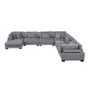  Manufacturer Color_Grey -- Traverse 8555GY*2CR3ACVC 6 pc Modular Sectional with Reversible Chaise IMAGE 4