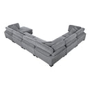  Manufacturer Color_Grey -- Traverse 8555GY*2CR3ACVC 6 pc Modular Sectional with Reversible Chaise IMAGE 7
