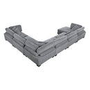  Manufacturer Color_Grey -- Traverse 8555GY*2CR3ACVC 6 pc Modular Sectional with Reversible Chaise IMAGE 8