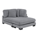  Manufacturer Color_Grey -- Traverse 8555GY*2CR3ACVCOT 7 pc Modular Sectional with Reversible Chaise and Ottoman IMAGE 14