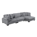  Homelegance Traverse 8555GY*CRACVC 3 pc Modular Sectional with Reversible Chaise IMAGE 1